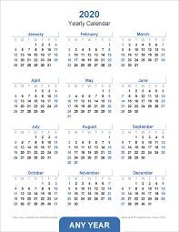For all your time, date, and astronomy needs. Yearly Calendar Template For 2021 And Beyond