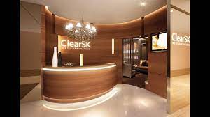 Aesthetic Clinic Counter Interior Clinic Interior Design Medical Office Decor Doctor Office Design