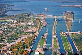 The Soo Locks Sault Ste Marie Sault Ste Marie Great Lakes Shipwrecks Michigan Travel