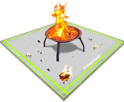 Learn about fire pits, fuel sources and whether it is safe to install a fire pit on a wood or composition wood deck. Amazon Com Fire Pit Mat For Deck Visible At Night Kingxbar Protection Grill Patio Fire Pit Mat Hearth Rug Fireproof Mat Deck Protector For Wood Burning Fire Pit Gas Fire Pit
