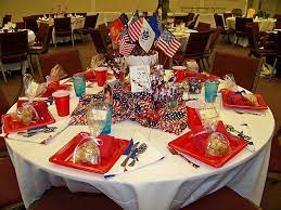 Easy Table Decorations For 4th Of July Independence Day Simple Table Decorations Table Decorations Holiday Food Crafts