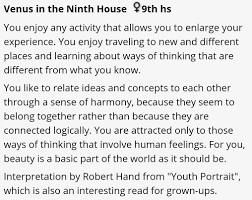 Venus In The 9th House Astrology Houses Venus Cancer Zodiac