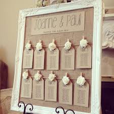 Vintage Wedding Seating Plan Ideas Rustic Antique Framed