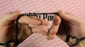 Stainless steel Matte Black Heart and Rainbow Hardware Slip Chain