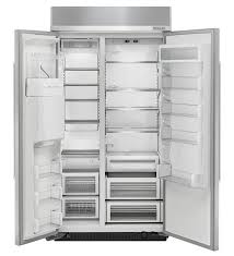 Use a sturdy glass when dispensing ice (on some models). Kitchenaid Kbsd602ess Stainless Steel 42 Inch Wide 25 5 Cu Ft Energy Star Rated Built In Side By Side Refrigerator With Extendfresh And External Ice And Water Dispenser Ventingdirect Com