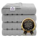 American Soft Linen Luxury 4 Piece Bath Towel Set, 100% Cotton ...