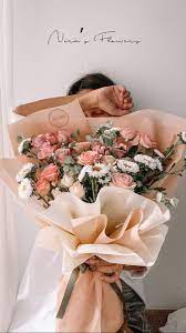 Baby Pink Flower Bouquet Pastel Bouquet Pink Flower Bouquet Luxury Bouquet