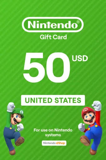Nintendo eShop Gift Card 50 USD Digital Key
