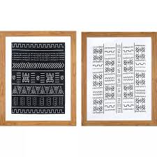 Maybe you would like to learn more about one of these? Set Of 2 24 X30 Framed Black White Geo Fabric Decorative Wall Art Threshold Walmart Com Walmart Com