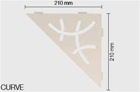 The schluter shelf series are schluter's own integrated shelf solution. Schluter Shelf E S1 210x210mm Curve Eb Ses1d6eb