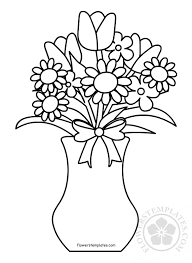 Collection of vase and flowers coloring page (29) flower vase colouring pages coloring pages of vases with flowers Bunch Of Flowers In A Vase Coloring Page Flowers Templates