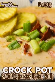 In a small bowl, whisk together the milk and flour to create a slurry. Low Carb Crock Pot Bacon Cheeseburger Soup Recipes That Crock