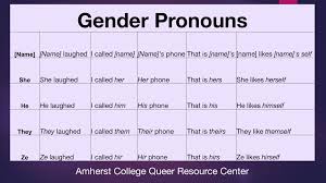 trans nonbinary resources pronouns amherst college