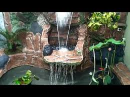 Jasa Pembuatan Kolam Air Terjun Relief Tebing Youtube Kolam Ikan Air Terjun Taman Air