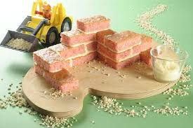 Ziegelsteine Auf Der Baustelle Rezept Baustelle Kuchen Kuchen Kindergeburtstag Lebensmittel Essen