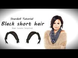 Various styles make you fashionable and charming. Stardoll Tutorial Black Short Hair Demi Lovato Inspired Youtube