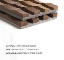 Mumu Dongguan Fabriek Effen Hout 3D Interieur Kamer Slat Houten  Gevelbekleding Decoratie Wainscoting Wandpanelen