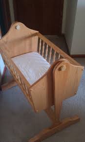 Love The Vintage Charm Of This In Mohogany Baby Cradle Wooden Wood Bassinet Baby Cradle
