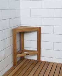 Wooden bath bench stool royals courage teak corner shower. A R B Teak Specialties Arb Teak Fiji Corner Shaving Foot Rest Reviews Bathroom Accessories Bed Bath Macy S In 2021 Teak Shower Floor Teak Shower Shower Seat