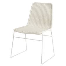 Globewest Olivia Dining Chair In White Rattan Rattan Dining Chairs Dining Chairs Furniture