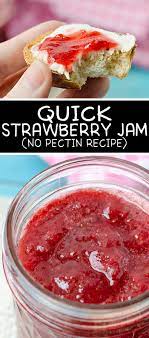 How To Make Strawberry Jam Quick No Pectin Recipe Strawberryjam Strawberry Jam Recipe Easy Strawberry Jam Fruit Jam Recipes