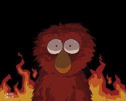 Elmo kubrick stare