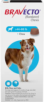 Each chew starts killing fleas within 2 hours and controls 4 no more reminder for monthly applications. Bravecto Soft Chews For Dogs 44 88 Lbs Blue Box 1 Soft Chew 3 Mos Supply Chewy Com