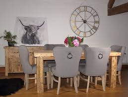 Rustic Extendable Reclaimed Wood Dining Table With Upholstered Chairs Reclaimed Wood Dining Table Farmhouse Dining Table Wood Dining Table