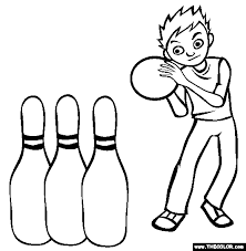 Learn about famous firsts in october with these free october printables. Bowling Coloring Page Free Bowling Online Coloring
