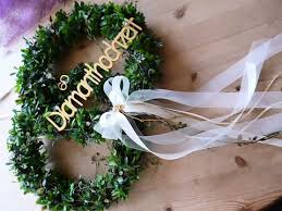 Nutzen sie die wunderschön glitzernden streudiamanten für die silberne oder goldene hochzeit, den kindergeburtstag ihrer. Goldene Hochzeit Diamanthochzeit Turkranz By Uschi27 Geben Sie Ihren Gasten Schon An Der Tur Ein Willk Diamantene Hochzeit Goldene Hochzeit 60 Hochzeitstag