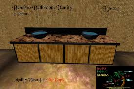 It features a unique design and a strong. Second Life Marketplace Bamboo Bathroom Vanity Boxed Sv Cs Mt