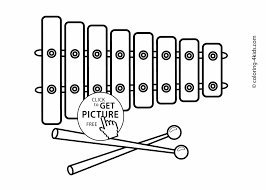 You're in the market for a musical instrument. Xylophone Musical Instruments Coloring Pages For Kids Printable