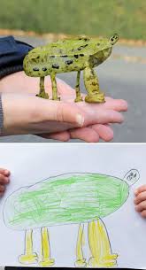 Dad Shows What Kid S Drawings Would Look Like In Real Life And They Re Terrifying Drawing For Kids Funny Kid Drawings Funny Pictures For Kids