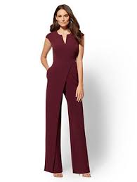 Seamed Wrap Jumpsuit 7th Avenue Outfits For Mom In 2019