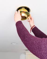 To install pot lights in old house. How To Replace An Outdated Can Ceiling Light Without Rewiring T Moore Home Interior Design Studio