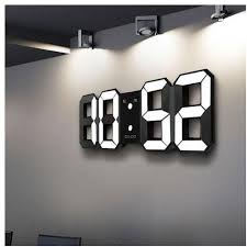 A beautiful addition to any home or office, this modern and contemporary round wall clock is made on 100% solid aluminum. Universal Digoo Led Wall Clock Alarm Clock Digital 3d White Snooze 12 24 Hour Display Usb Price From Jumia In Egypt Yaoota