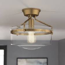 Alcott Hill Rhinebeck 1 Light Semi Flush Mount Reviews Wayfair Flush Mount Lighting Lamp Decor Room Lights