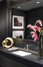 Guest Bathroom Powder Room Design Ideas 20 Photos Contemporary Powder Room Powder Room Decor Modern Room