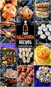 13 Easy Halloween Party Recipes The Best Of The Best Halloween Themed Recipes Somethi Easy Halloween Food Halloween Food For Party Easy Halloween Party Food