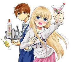 Creators In Pack Mixes Cocktails And Comedy In Osake Wa Fuufu Ni Natte Kara Anime Anime People Popular Anime