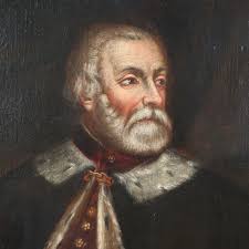 Quadro Antico Dipinto Ritratto di Nobile Olio su Tela XVII Secolo