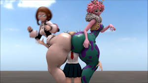 Mina Ashido Vs ochaco ... (Fart Battle) - ThisVid.com