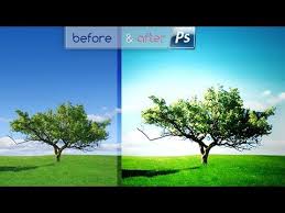 Bikin Warna Dramatic Fantasy Sunny Light Gambar Pemandangan Photoshop Pemandangan Latar Belakang