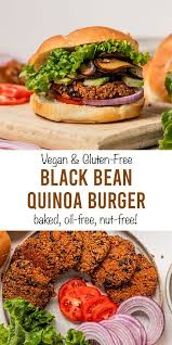 Vegan Black Bean Quinoa Veggie Burgers In 2020 Veggie Burgers Recipe Vegan Bean Burger Recipe Homemade Veggie Burgers