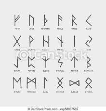 Celtic beim führenden marktplatz für gebrauchtmaschinen kaufen. Retro Norse Scandinavian Runes Sketch Celtic Ancient Letters Old Hieroglyphic Occult Alphabet Medieval Viking Vector Canstock