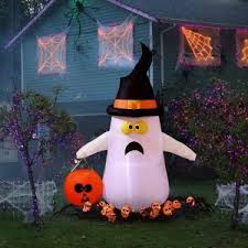 Buy products such as gemmy industries airblown inflatables pumpkin witch, 4 ft at walmart and save. Yunlights 4 Foot Lighted Blow Up Ghost Halloween Inflatable Ghost Halloween Outdoor Decorations Outdoor Halloween Halloween Blow Ups