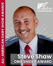 Steve Shaw Receives 2025 Obie Snider Award at All-American Dairy Show
