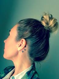 Black Bird Tattoo Behind Ear Behind Ear Three Little Birds Tattoo Little Bird Tattoos Tiny Bird Tattoos Bird Tattoo Neck