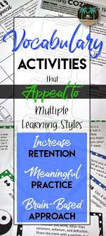 Differentiated Brain Based Vocabulary Practice Vocabulary Task Cards And Practice Assignment D Teaching Vocabulary Vocabulary Instruction Vocabulary Practice