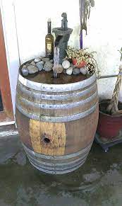 • this fountain is intended for outdoor use only. Pin By Jessica On Homestyle Barrel Fountain Wine Barrel Water Feature Backyard Water Feature